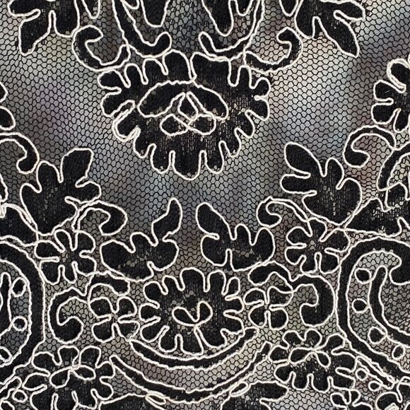 Babaton Aritzia Sheer Mesh Floral Lace Cami Tank Whimsigoth Dark Fairy Sexy Sz M - Picture 7 of 15